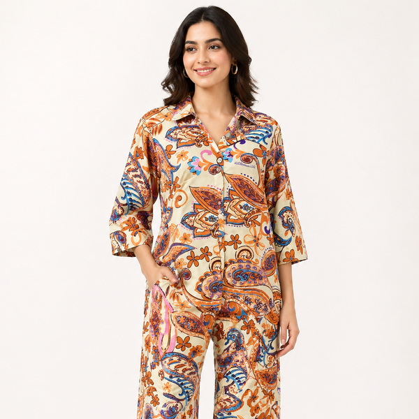 Paisley Print Co-ord Set for Women