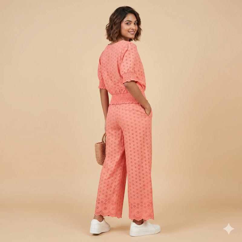 Peach Printed Top for Women | Casual Everyday Wear