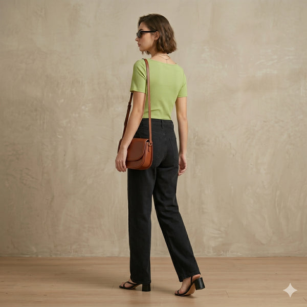 Pistachio Green Ribbed Wrap Top | Cute & Comfy Everyday Wear