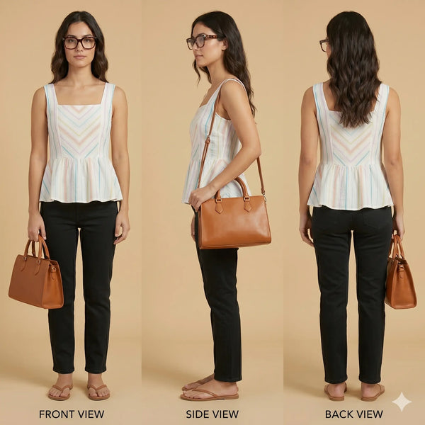 Pastel Striped Sleeveless Top for Women | Casual Summer Wear