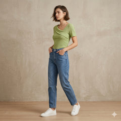Pistachio Green Ribbed Wrap Top | Cute & Comfy Everyday Wear